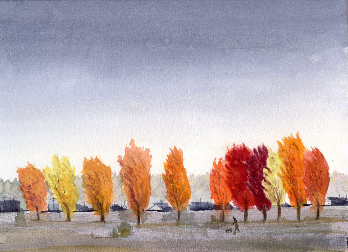9 x 12 watercolor - November 